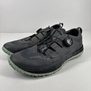 Saucony Switchback ISO Women's US 9 Grey/Mint Trail Running Sneakers Shoes BOA